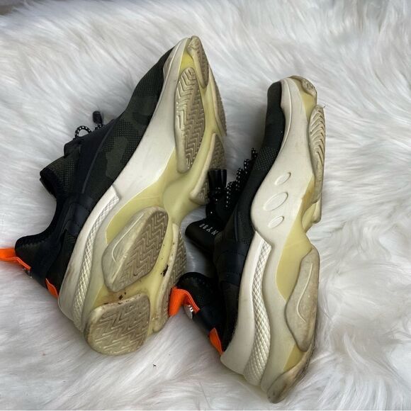 Steve Madden Myles Knit Green Camouflage Sneakers 7 - Picture 7 of 8